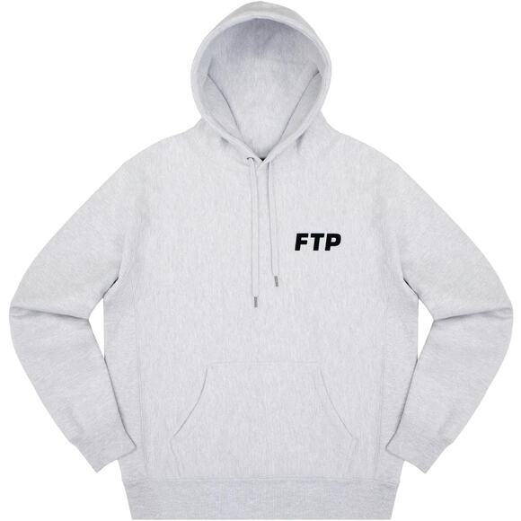 FTP Flocked Logo Pullover – Size XL – Heather Gray – Pre-Order